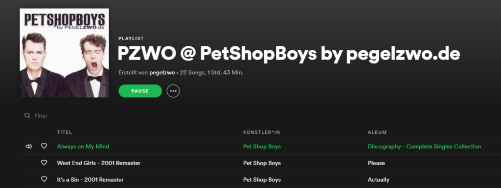 Neue Playlist: Pet Shop Boys